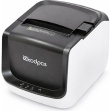 Koddata Kps-80 Termal Adisyon Yazıcı 80MM  Wi-Fi + USB + Ethernet 230MM/SN Masaüstü Fiş Yazıcı