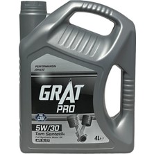 Grat Pro 5W-30 Tam Sentetik Motor Yağı 4 Litre