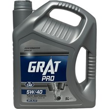 Grat Pro 5W-40 Tam Sentetik Motor Yağı 5 Litre