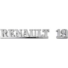 OEM Renault 19 Arka Bagaj Yazısı Seti Krom Geçmeli/tırnaklı