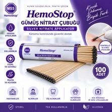 Hemostop Gümüş Nitrat Çubuğu 100'LÜ | Steril Tek Kullanımlık