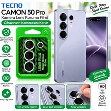 Tekno Grup Tecno Camon 50 Pro Kamera Lens Koruyucu Cl-07 - Gümüş