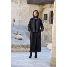 Misswhence 40518 Siyah Kol Detaylı Kap