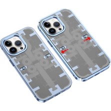 Marsilyan™- Apple Iphone 13 Pro Kılıf Mekanik Bumper Kapak - Mavi
