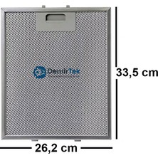 Silverline 4110.9.733.03 DAVLUMBAZ Alüminyum Yağ Filtresi Yıkanabilir Uzun Ömürlü Birebir Uyum 262X335