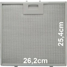 Silverline 2240.6.733.02 Davlumbaz Alüminyum Yağ Filtresi Yıkanabilir Uzun Ömürlü Birebir Uyum 262X254