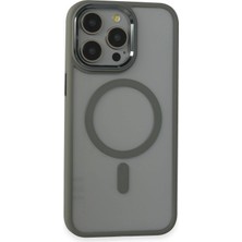 Edntrend Newface Iphone 15 Pro Max Kılıf Room Magneticsafe Silikon - Gri