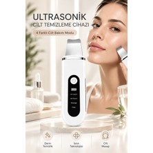 Robeve Auhma Ahb-13 Ultrasonik Cilt Temizleme ve Yüz Bakım Cihazı – 4 Modlu Iyon Teknolojili Cilt Spatulası, Siyah Nokta ve Gözenek Temizleyici, Masaj Modu, Yüz Masaj Aleti Spatula Yüz Temizleme