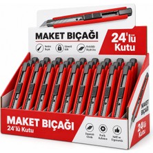 Vip-tec VT875124 9 mm Ultra Hassas Metal Maket Bıçağı x 24 Adet Kutu