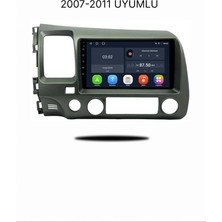 Zenitho Snp Serisi Honda Civic Fd6 2007 ile 2011 Uyumlu 9 Inç Android Multimedya Sistemi 4-32 GB Hafıza Carplay Android Auto ve Geri Görüş Kamerası