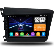 Zenitho Snp Serisi Honda Civic Fb7 2012 ile 2015 Uyumlu 9 Inç Android Multimedya Sistemi 4-32 GB Hafıza Carplay Android Auto ve Geri Görüş Kamerası