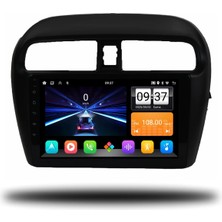 Zenitho Snp Serisi Mitsubishi Space Star ve Attrage Uyumlu 4-32 GB Hafıza Carplay Android Auto Multimedya Sistemi ve Geri Görüş Kamerası