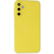 Pileli Store Samsung Galaxy A25 5g Kılıf Nano Içi Kadife Silikon - Sarı