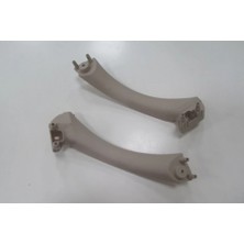 TŞT Bmw 3 Serisi 2005-2011 Ön Kapı Iç Çekme Kolu Sağ - Sol Set (2 Parça) Bej