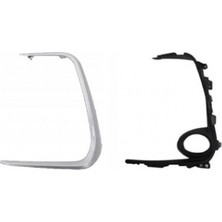 TŞT Toyota Corolla 2019-2024 Sis Lamba Kapağı Sol Delikli Gri Iç Dış Set (2 Parça) (Oem NO:5212602380)