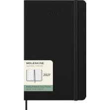 Moleskine 2027 12 Ay Haftalık Ajanda L Boy 13X21 Cm. Sert Kapak Siyah