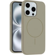 Marsilyan™-  Apple Iphone 14 Pro Max Kılıf Jully Magsafe Kapak - Çöl Titanyum
