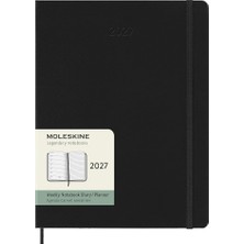 Moleskine 2027 12 Ay Haftalık Ajanda Xl Boy 19X25 Cm. Sert Kapak Siyah