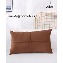 Emir-Ay@hometeks Kapitone Çizgili  Kırlent Kılıfı , Yastık Kılıfı ( Leke Tutmayan Silinebilir Kadife )
