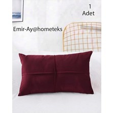 Emir-Ay@hometeks Kapitone Çizgili  Kırlent Kılıfı , Yastık Kılıfı ( Leke Tutmayan Silinebilir Kadife )