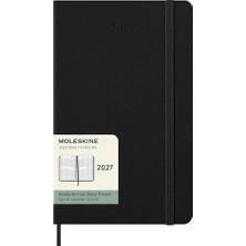 Moleskine 2027 12 Ay Haftalık Vertical Ajanda Cep Boy 13X21 Cm. Sert Kapak Siyah