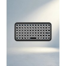 TKÇ Kompakt Siyah Kablosuz Rgb Klavye Bluetooth 5.2 Ince Tasarım