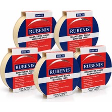 Rubenis Rubenıs Maskeleme Bandı / 18MM x 25MT / 5'li Paket