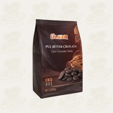 Ülker Pul Kuvertür Çikolata 2.5 kg | Bitter, Sütlü, Fildişi - Bitter (Eks 101)