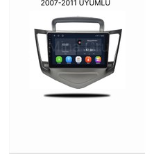 Zenitho Snp Serisi Chevrolet Cruze (2007-2011) Uyumlu Gri 9 Inç 4-64 GB Hafıza Android Multimedya Ekran + Geri Görüş Kamerası
