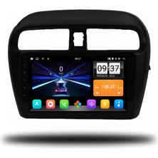 Zenitho Snp Serisi Mitsubishi Space Star ve Attrage Uyumlu 4-64 GB Hafıza Carplay Android Auto Multimedya Sistemi ve Geri Görüş Kamerası