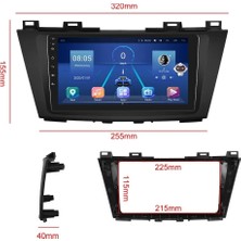 Zenitho Snp Serisi Mazda 5 2010 ile 2013 Uyumlu 9 Inç Android Multimedya Sistemi 4-64 GB Hafıza Carplay Android Auto ve Geri Görüş Kamerası