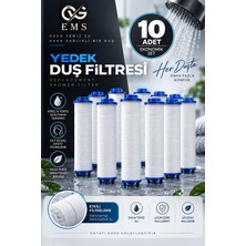 ÖVG EMS 10 Adet Filtreli Duş Başlığı Uyumlu Yedek Filtre – Kireç, Kir ve Pas Azaltıcı Filtre Seti