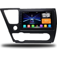 Zenitho Snp Serisi Honda Civic Amerikan 2014 ve 2015 Uyumlu 9 Inç Android Multimedya Sistemi 4-64 GB Hafıza Carplay Android Auto ve Geri Görüş Kamerası