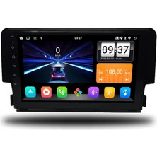 Zenitho Snp Serisi Honda Civic Fc5 2016 ile 2020 Uyumlu 9 Inç Android Multimedya Sistemi 4-64 GB Hafıza Carplay Android Auto ve Geri Görüş Kamerası