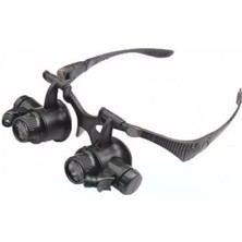 Pileli Store Gözlük Modeli 10X 15X 20X 25X Lens,2led Işıklı,büyüteç