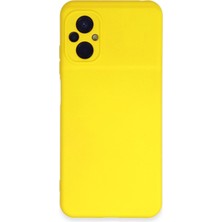 Edntrend Newface Xiaomi Poco M5 Kılıf Nano Içi Kadife Silikon - Sarı