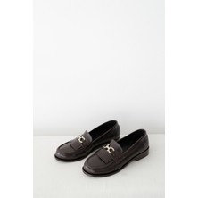 Meral Özgenç Gold Tokalı Loafer