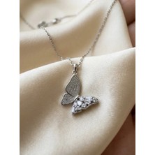 Aytekin Jewelry Zarif Kelebek Kolye 925 Ayar Gümüş