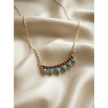 Aytekin Jewelry Anadolu Saçağı Turkuaz Kolye 925 Ayar Gümüş
