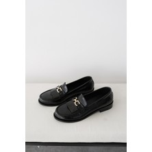 Meral Özgenç Gold Tokalı Loafer