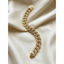 Aytekin Jewelry Sarı Işıltı Gurmet Bileklik 925 Ayar Gümüş