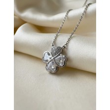 Aytekin Jewelry Dört Yapraklı Yonca Kolye 925 Ayar Gümüş