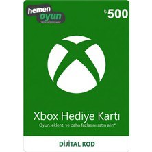 HemenOyun Xbox 500 Tl Hediye Kartı Bakiye