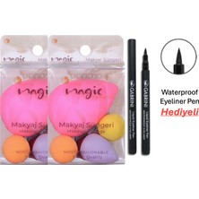 Balera Yumurta Sünger 4'lü x 2 Adet - Waterproof Eyeliner Hediyeli