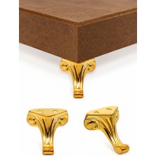 Bruel Gold Dekoratif Metal Kutu Sandık Ayağı 2,5 cm - Ahşap Kutu, Tepsi ve Sunumluk Ayağı 4 Adet