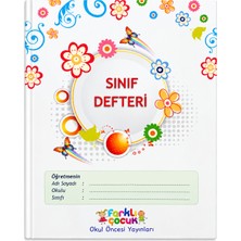 Farklı Çocuk Okul Öncesi Sınıf Defteri – Öğretmen Sınıf Takip Defteri – Anaokulu ve Okul Öncesi Öğretmen Defteri