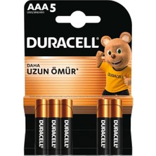 Kazan Hobi Basic Aaa Alkalin Ince Kalem Pil (5'li Paket) – 1,5V – LR03 MN2400