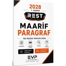 Evp Akademi 2028 REST Serisi Maarif Model Paragraf Soru Bankası 100 Özgün Tem