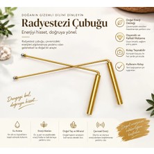 HB Natural Radyestezi pirinç çubuk - çanta boy - (rulmanlı) su boşluk degerli maden enerji hatları tespiti çakra açma meditasyon işlemleri için hobi