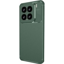 Marsilyan™- Xiaomi Mi 15 Kılıf Auto Focus Karbon Kapak - Koyu Yeşil